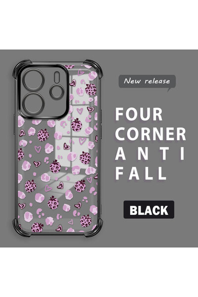 ucuc حافظة حماية من السيليكون الشفاف المتوافقة مع Xiaomi Redmi Note 14 بأنماط...