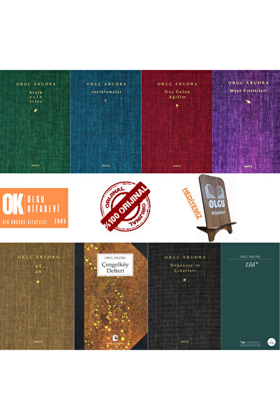 Metis Yayınları Oruç Aruoba / şiirleri ve şiirsel yazıları seti / 8 kitap set...