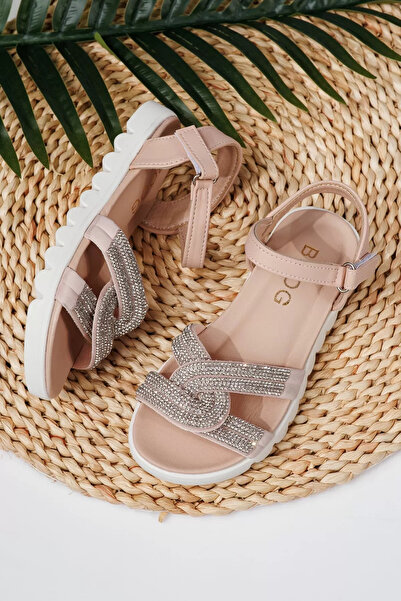 Zaira Ροζ σανδάλια για κορίτσια από οικολογικό δέρμα Keira2 #21746 - 36