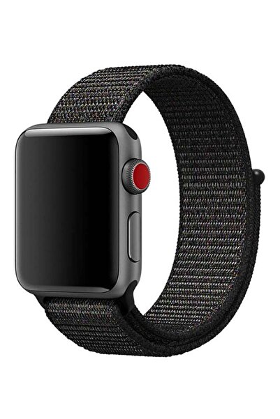 Generic TraMx Nylon Replacement Band For Apple Watch Series 1/2/3 38mm Black
