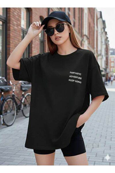 BW Bravely Wear تي شيرت نسائي رائع مطبوع