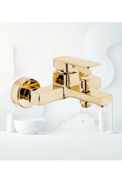 luxury faucet صنبور حمام ذهبي مربع الشكل ذو جسم ثقيل