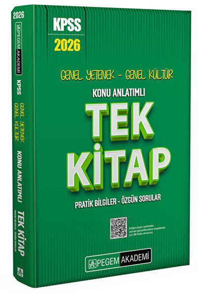 Pegem Akademi Yayıncılık 2026 KPSS Genel Yetenek Genel Kültür Konu Anlatımlı ...