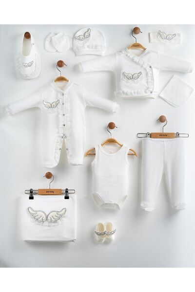 Eda Baby Angel Wings 100% Cotton Newborn Hospital Discharge Set of 10