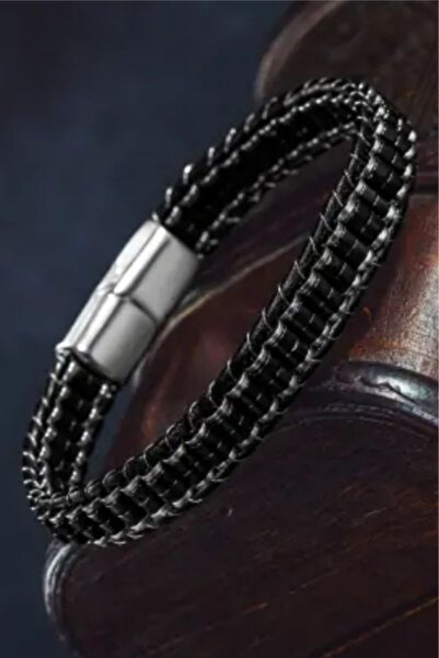 vogutima jewelery&silver by timuçin mavili Men Women Hematite Stone Leather C...