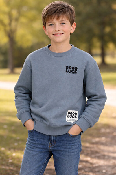 ADA YILDIZ KİDS Swea pentru băieți tricou Albastru deschis 6/15