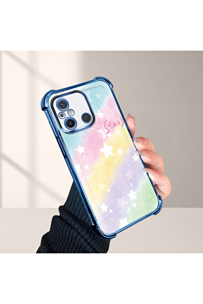 ucuc حافظة حماية من السيليكون الشفاف المتوافقة مع Xiaomi Redmi 12C بأنماط قوس...