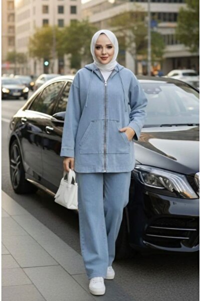 YILMAZBARMAZ kadın cepli ikili kot takım