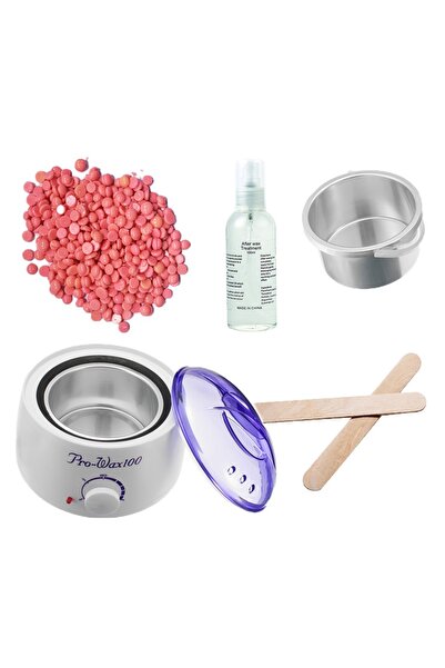 SELA Kit Epilare No.604 cu Ceara Epilare Granule Refolosibila - Titanio Rossa Wax