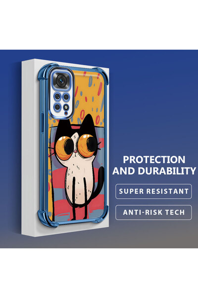 ucuc حافظة حماية من السيليكون الشفاف المتوافقة مع هاتف Xiaomi Redmi Note 11 ب...