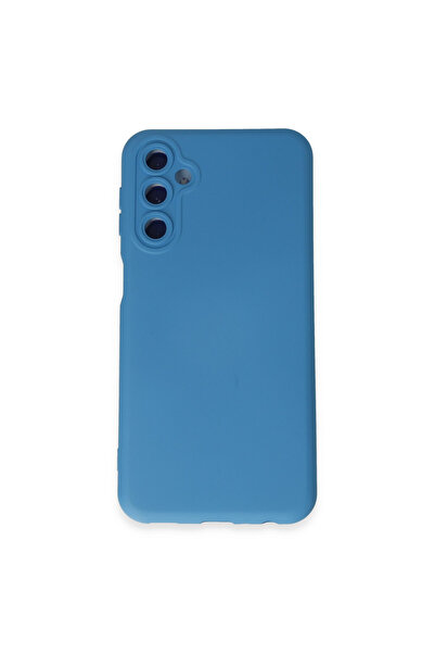 NewFace حافظة سامسونج جالاكسي M34 5G مصنوعة من السيليكون المخملي الداخلي - أزرق