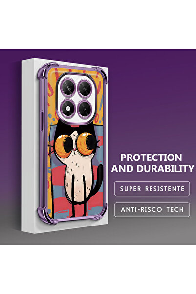 ucuc حافظة حماية من السيليكون الشفاف المتوافقة مع هاتف Xiaomi Redmi Note 14 P...