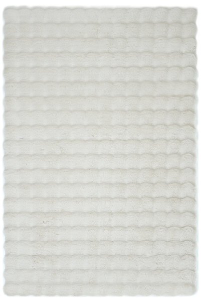 Cool Halı Bubble Krem Yıkanabilir Yumuşak Peluş Pofuduk Kaymaz Kalın Tavşan Tüylü Post Yatak Odası Halı