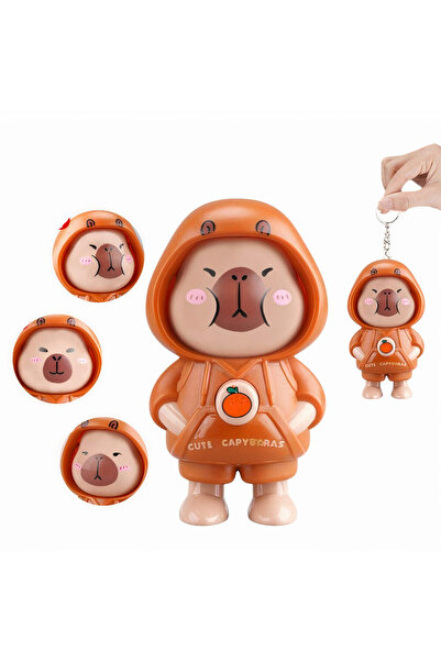 JML1 Set breloc figurină Capybara 10cm cu expresii diferite