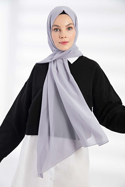 Feiza Collection Düz Şifon Şal Gri