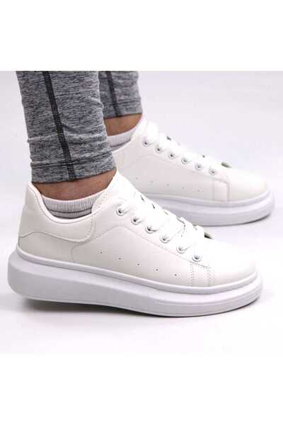 mm ​Sneakers de dama, cu talpa supradimensionata 719-WHITE