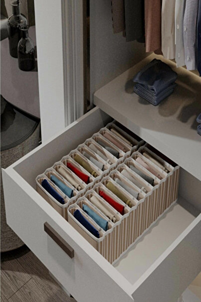 Epilons 11 Compartment Closet and Drawer Organizer Accordion Organizer M-0050...