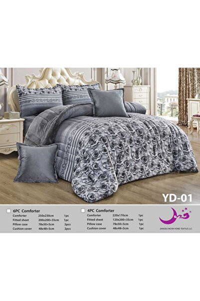 Moon لحاف شتوي وجه فرو وجه مخمل مزدوج 230*250-نفرين