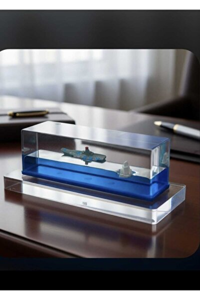 FEYSSHOP Dekoratif Hediyelik Kaliteli Fanusta Batmayan Gemi Kutulu.