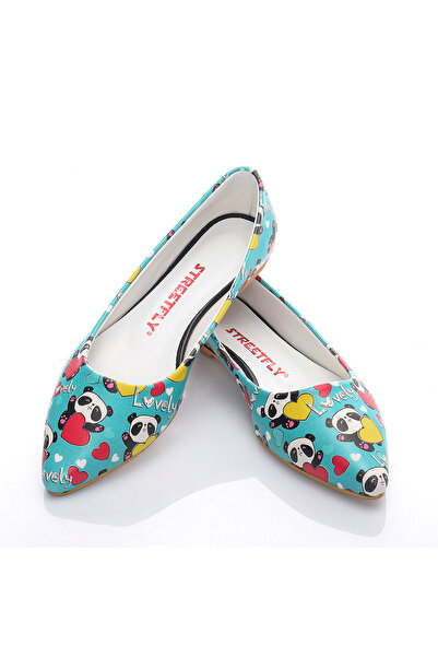 Streetfly Valentine's Day Themed Multicolored Women's Ballerinas