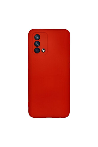 NewFace حافظة أوبو A74 4G مع بطانة نانو من السيليكون المخملي - أحمر