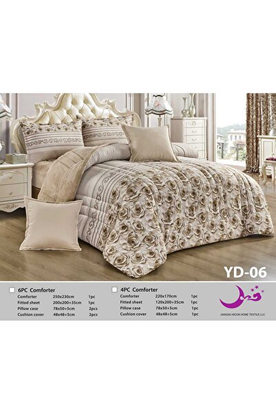 Moon لحاف شتوي وجه فرو وجه مخمل مزدوج 230*250-نفرين