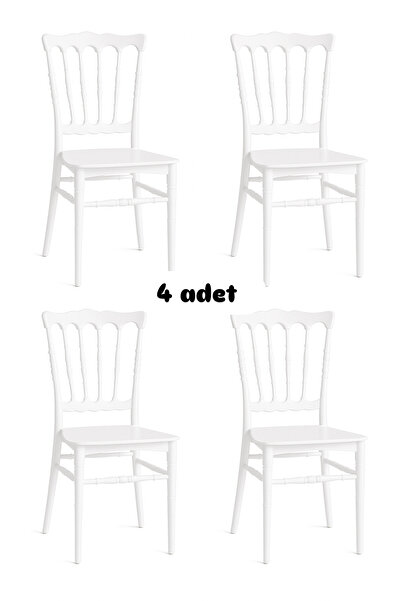 Çapa Masa Sandalye Beyaz plastik Napolyon sandelye