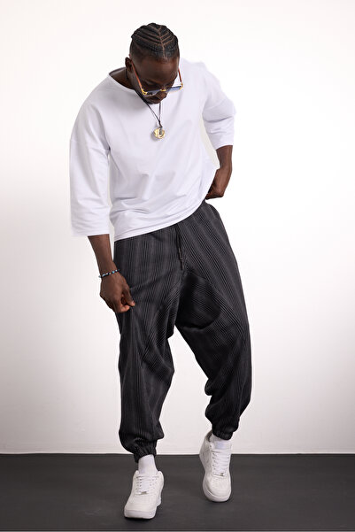 Superbluemexico Unisex Νέας Γενιάς Πρωτότυπο Σχέδιο Αθλητικό Φαρδύ Παντελόνι Street Style