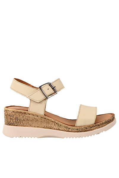 Anna Viotti Casual sandals, women, ANNA VIOTTI, D72-703, beige, leather 40