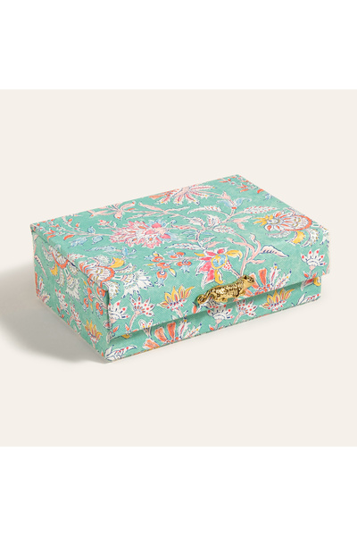 Zsa Zsa Zsu Meılın Pvc Takı Kutusu 18x12.5x6 Cm Yeşil