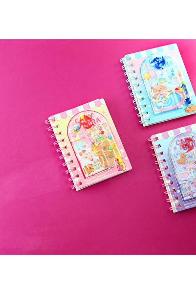 Gift Moda Capybara Game Spiral Bound Lined Notebook with Cover