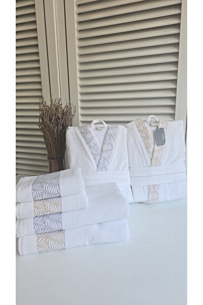 Özdilek Set halate de baie Osier Family Gri-Bej 6 piese