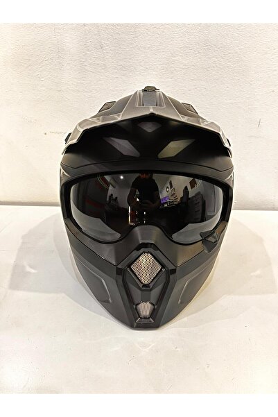Sway FS-X1 SEUL WARRIOR ÇENE ÇIKAN SİYAH VİZÖRLÜ KASK