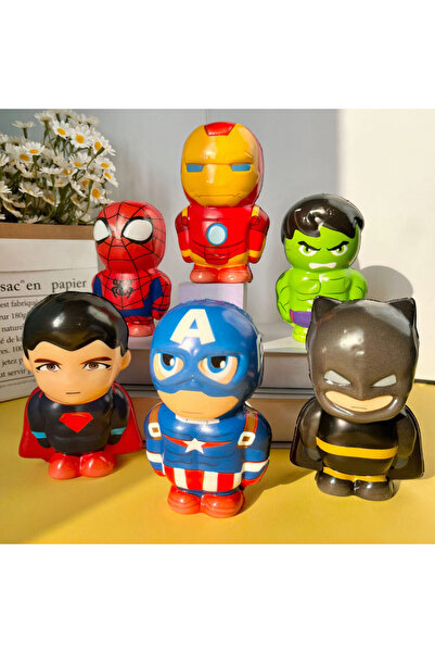 JML1 Figurine pufoase 12/set Avengers Heroes, 12cm, modele diferite, antistre...