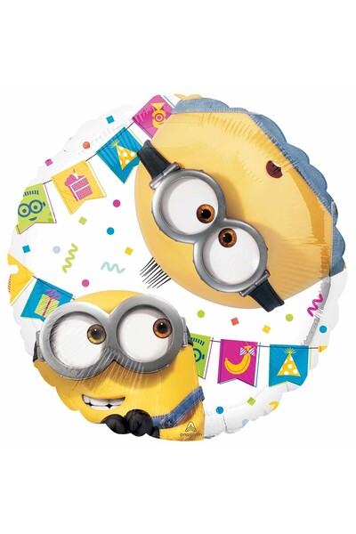 Anagram Minion Despicable Me Round Foil Balloon Double Face 45x45 cm