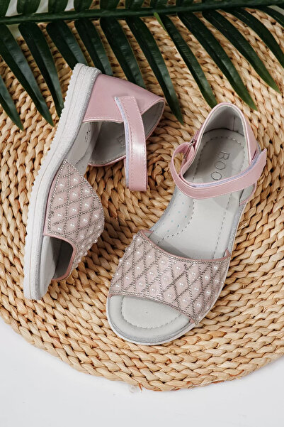 Zaira Sandale fete roz din piele ecologica Liriel2 #21717