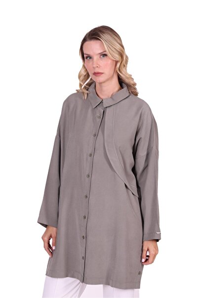 Invee Болеро Модальна сорочка HAKİ