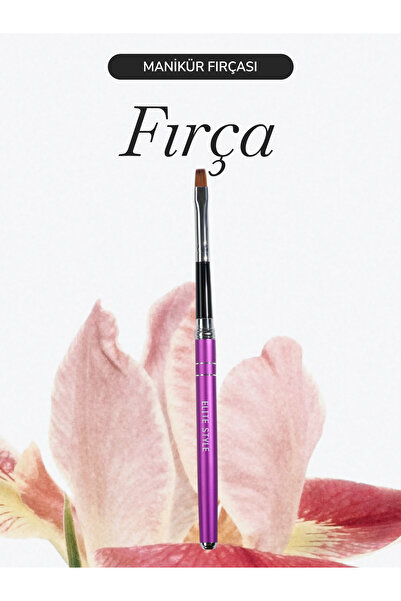 ELİTE STYLE Kalıcı Oje & Jel Uygulama Fırçası – Profesyonel Manikür ve Nail A...