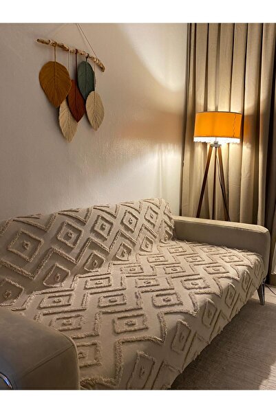 BURYAHOME İskandinav Koltuk Örtüsü Vizon