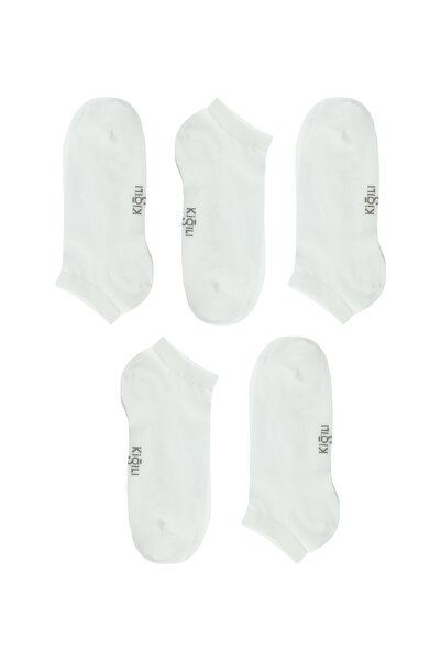 Kiğılı 5'li Pamuklu Likralı Esnek Dikişsiz Spor Çorap Seti