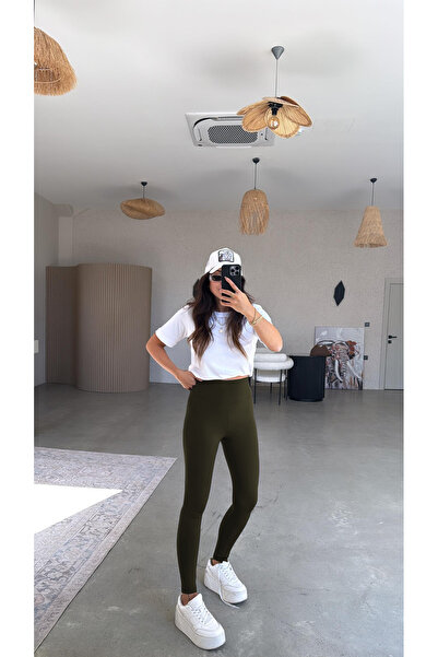 YAKAMEL Women's Recovery High Waist Fleece-Lined Tights