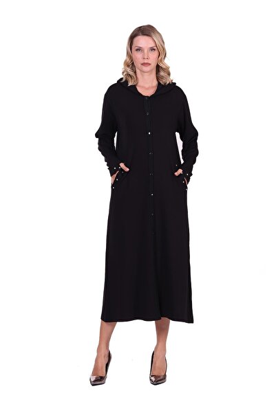 Invee Taşlı eşortman Kap SİYAH