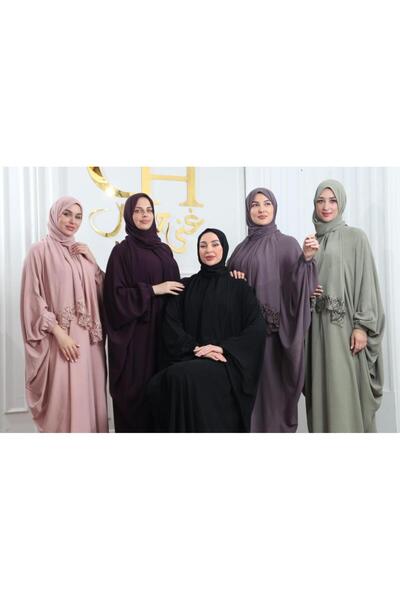 ghina hijab Rich prayer shawl, butterfly hijab