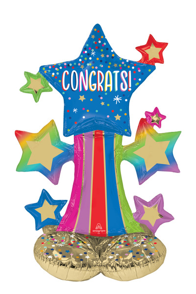 Anagram Balon folie explozie de stele airloonz CONGRATS 63x91 cm