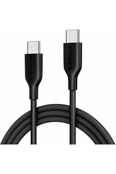 PITAKA Flex Braided Cable, USB C-USB C, 1.2 meters, Black