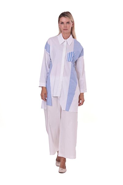 Invee 7138 Pocket Detailed Shirt - White