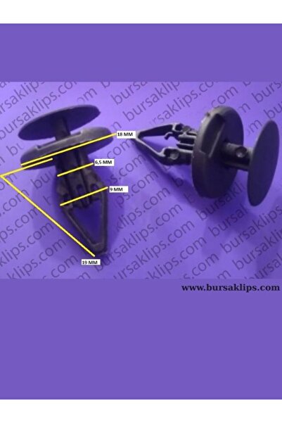 bursaklips 3363- مشبك حاجب الشمس لأوبل إنسيجنيا وفورد 212951 (10 قطع)