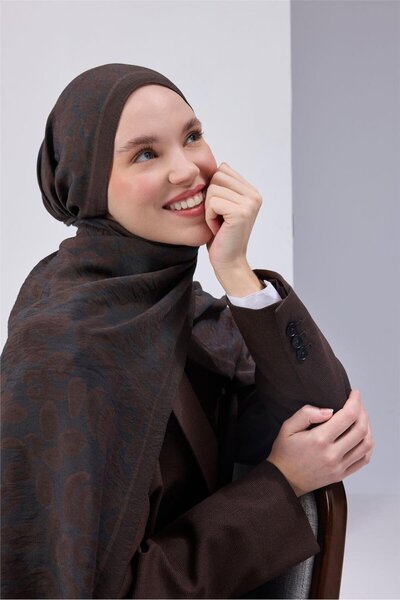 Silk Home Urban Hours Harmony Navy Blue Mayda Shawl 190X70