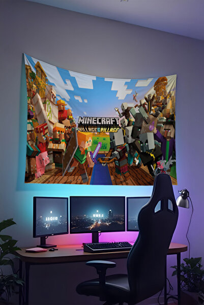 RUGRUMBA غطاء جداري للاعبين، بلايستيشن إكس بوكس ​​– موضوع الألعاب، قماش عالي ...