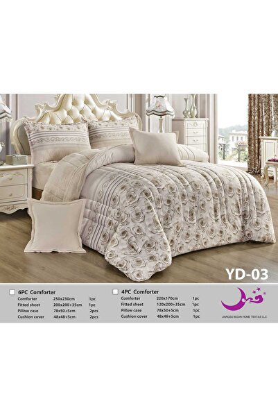 Moon لحاف شتوي وجه فرو وجه مخمل مزدوج 230*250-نفرين